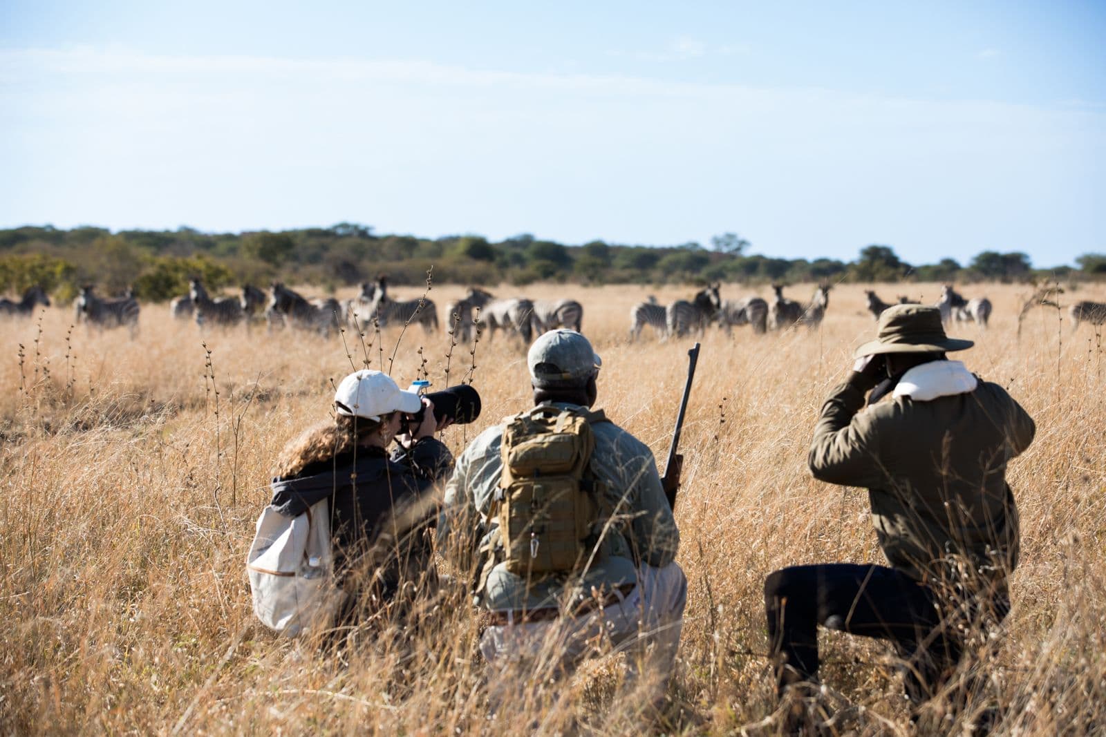 Walking safari in Zambia