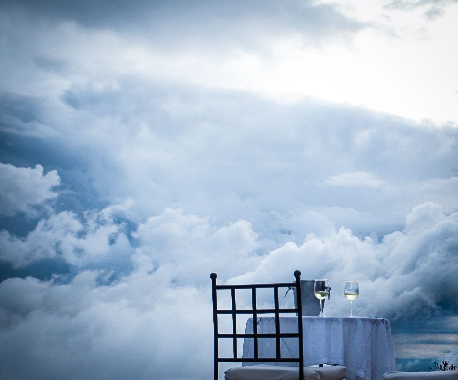 Clouds over the forest from Clouds Mountain Gorilla Lodge, Bwindi, Uganda